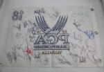 2014 White Embroidered Valhalla PGA Flag signed by 27 stars including RORY, PHIL, RICKIE JSA COA