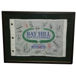 Tiger, Phil, Arnie, Plus Many Others Signed Bay Hill Embroidered Flag JSA #X65495