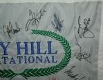 Tiger, Phil, Arnie, Plus Many Others Signed Bay Hill Embroidered Flag JSA #X65495