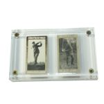 Two 1914 Marsuma (England) Golf Cards "Famous Golfers And Their Strokes - #5 James Braid & #41 J.H. Taylor"
