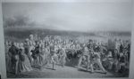 1850 The Golfers: A Grand Match Played Over the St. Andrews Links' - B & W Engraved By Wagstaffe