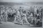 1850 The Golfers: A Grand Match Played Over the St. Andrews Links' - B & W Engraved By Wagstaffe