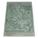 1958 Masters Tournament Thursday Pairing Sheet - Palmer's 1st Masters Win