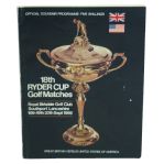 1969 Ryder Cup Golf Program