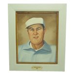 Herman Keiser Original Oil Painting Hung at Green Jacket Restaurant In Augusta