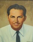 Claude Harmon Original Oil Painting Hung at Green Jacket Restaurant In Augusta