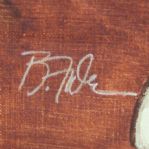 Tom Watson Original Bart Forbes Arwork Golf's Greatest Card Set- Signed Matting