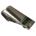 Masters Undated Silver Money Clip with Green
