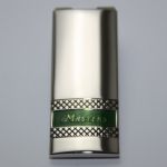 Masters Undated Silver Money Clip with Green