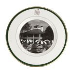 Augusta National Members 8 Inch Pickard Plate Depicts Clubhouse-VIP Area Sales Only