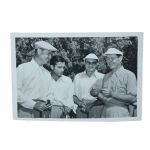 Original B&W Photo of Byron Nelson Holding Scorecard - 1944