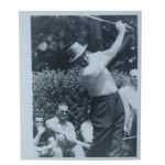 Original B&W Photo of Sam Snead Teeing Off
