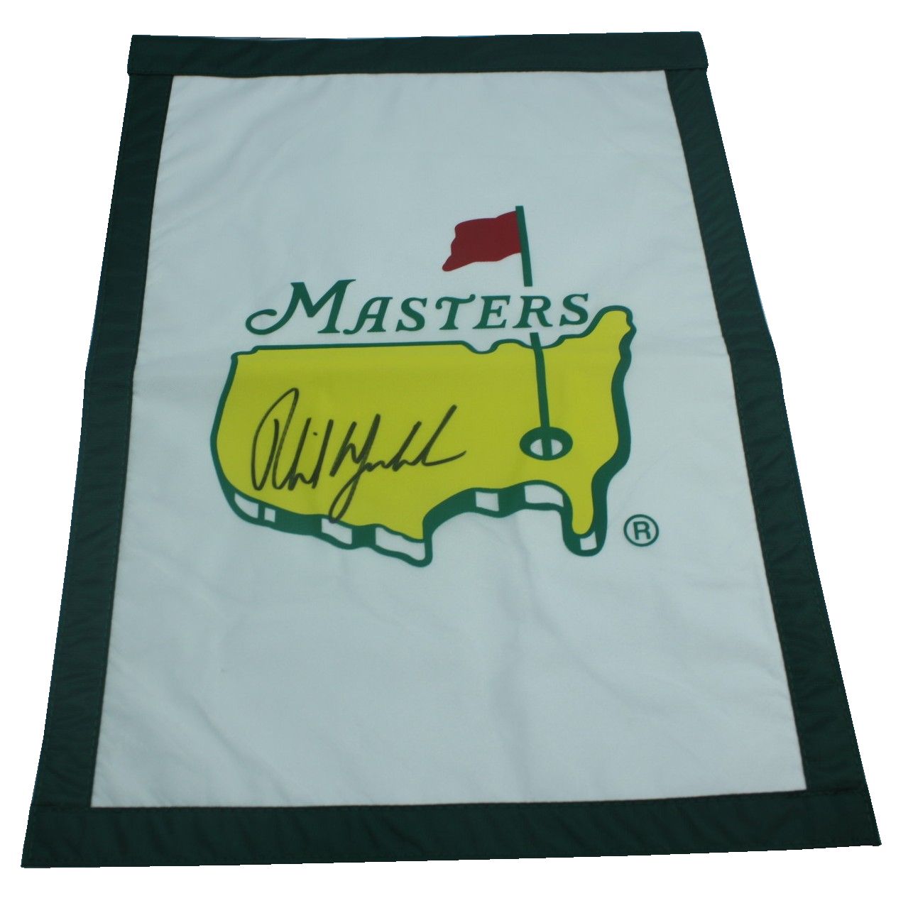 Lot Detail - Phil Mickelson Signed Undated Masters Garden Flag JSA COA