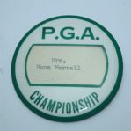 1960 PGA Championship Contestant Wives Badge - Mrs. Hans Merrell
