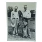 1936 Walker Cup Original Press Photo - Francis Ouimet & Tredell