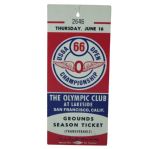 1966 US Open Thursday Ticket - Billy Casper Win