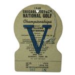 1948 Chicago Victory Open Ticket - Bobby Locke Winner