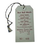 1945 Best Ball Match Ticket - Craig Wood and Toney Penna