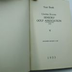 1933 United States Seniors Golf Association Year Book