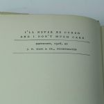 1928 Golf Book 'I'll Never Be Cured & I don't Care' by Douglas Wesson