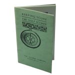 1905 Golf Book Keeping Score/Scorekeep by Scorer Company