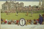 Bobby Jones Signed 1930 Currier & Ives British Open @ St. Andrews - RARE! PSA #W06405