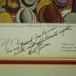 Bobby Jones Signed 1930 Currier & Ives British Open @ St. Andrews - RARE! PSA #W06405