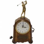 F. Stranahan 1941 Trans-Mississippi Golf Champ- Ingraham Self Starting Clock Trophy