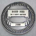 2000 Amateur Of The Year Trophy and Medal from Golfweek Titleist