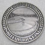 2000 Amateur Of The Year Trophy and Medal from Golfweek Titleist