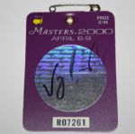 Vijay Singh Autographed 2000 Masters Badge JSA COA