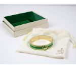 Augusta National Ladies Gold and Green Bracelet
