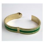 Augusta National Ladies Gold and Green Bracelet