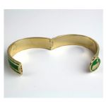 Augusta National Ladies Gold and Green Bracelet