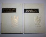 Two Volume Burning Tree Club History Book Signed by Club President Robert Fleming