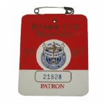 1987 Ryder Cup Patron Badge #21828-Muirfield Village-Captains Jacklin vs Nicklaus
