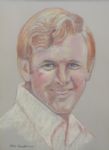 Bruce Devlin Original Signed Pencil/Chalk PGA Tour Portrait by Jack Sneiderman - Drawn in 1972