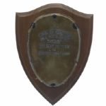 1942 Florida Year Round Clubs Annual 4 Ball Plaque - Frankie Stranahan