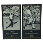Arnold Palmer Signed GSV 1958 and 1962 Golf Cards JSA COA