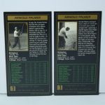 Arnold Palmer Signed GSV 1958 and 1962 Golf Cards JSA COA