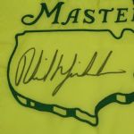 Phil Mickelson Signed 2004 Masters Embroidered Flag JSA COA