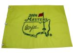 Phil Mickelson Signed 2006 Masters Embroidered Flag JSA COA