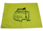 Phil Mickelson Signed 2010 Masters Embroidered Flag JSA COA