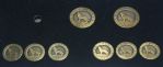 Battersea Limited Pewter Los Coyotes Buttons In Case - 1981