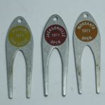Jack Flecks Lot of Three 1971 PGA Tournament Divot Tools