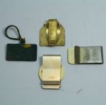 Jack Fleck's Assortment of 4 Contestant Money Clips and Others