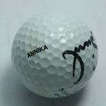 Annika Sorenstam Signed Personal Logo Golf Ball - Full Signature JSA COA