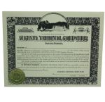 Vintage Augusta National Certificate