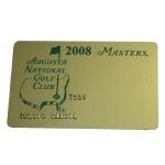 Sergio Garcias 2008 Personal Masters Credit Card