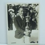 Bobby Jones Trophy Presentation Wire Photo - Closeup 9/27/1930